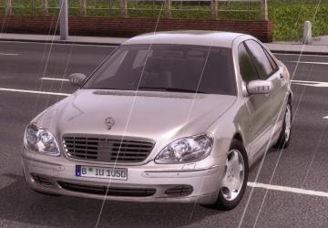 Mercedes-Benz S500 W220версия 1.6 для Euro Truck Simulator 2 (v1.57.x)