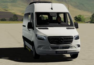 Mercedes-Benz Sprinter Tourer 2019 - Переделкаv1.1 для Farming Simulator 2019 (vv1.4.x)