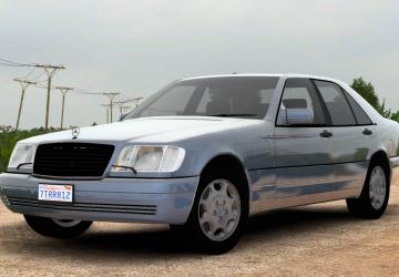 Mercedes-Benz W140 S-Class S600версия 2.2 для Euro Truck Simulator 2 (v1.57.x)