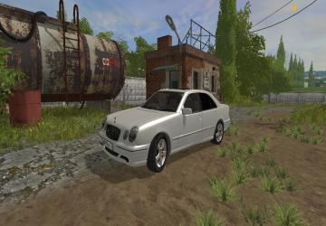 Mercedes-Benz W210 E55 AMG Переделкаверсия 2.1 для Farming Simulator 2017 (v1.5x)