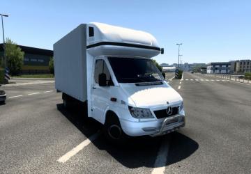 Mercedes Sprinter Curtainsiderверсия 1.0 для Euro Truck Simulator 2 (v1.49.x)