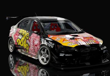 Mitsubishi EVO X 1#JDRIFT DRIVER 2K21версия 1.0 для Assetto Corsa