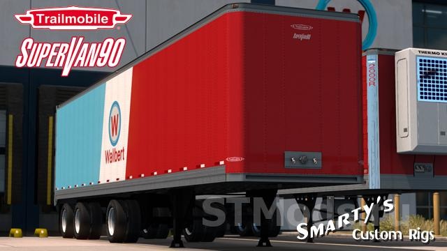 Trailmobile SuperVan 90версия 1.1.3 для American Truck Simulator (v1.54.x)