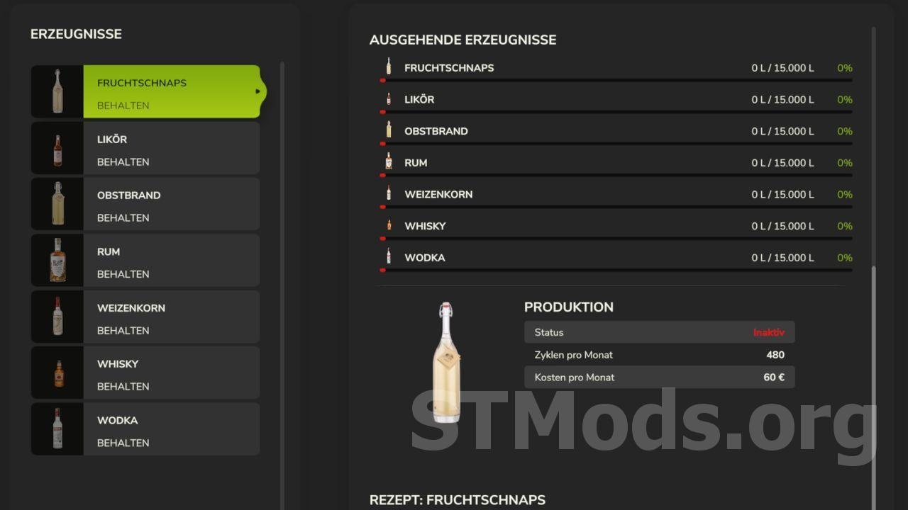 Spirits production packверсия 1.0.0.2 для Farming Simulator 2025