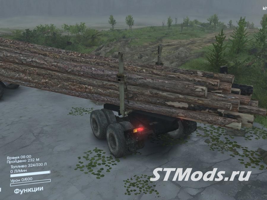 Управляемый удлинённый прицеп-роспускверсия от 20.02.16 для SpinTires (v25.12.15)