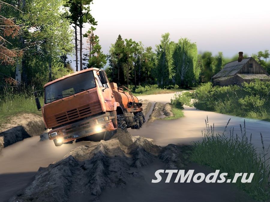 Карта «Сосновка»версия 1.0 для SpinTires (v25.12.15c)