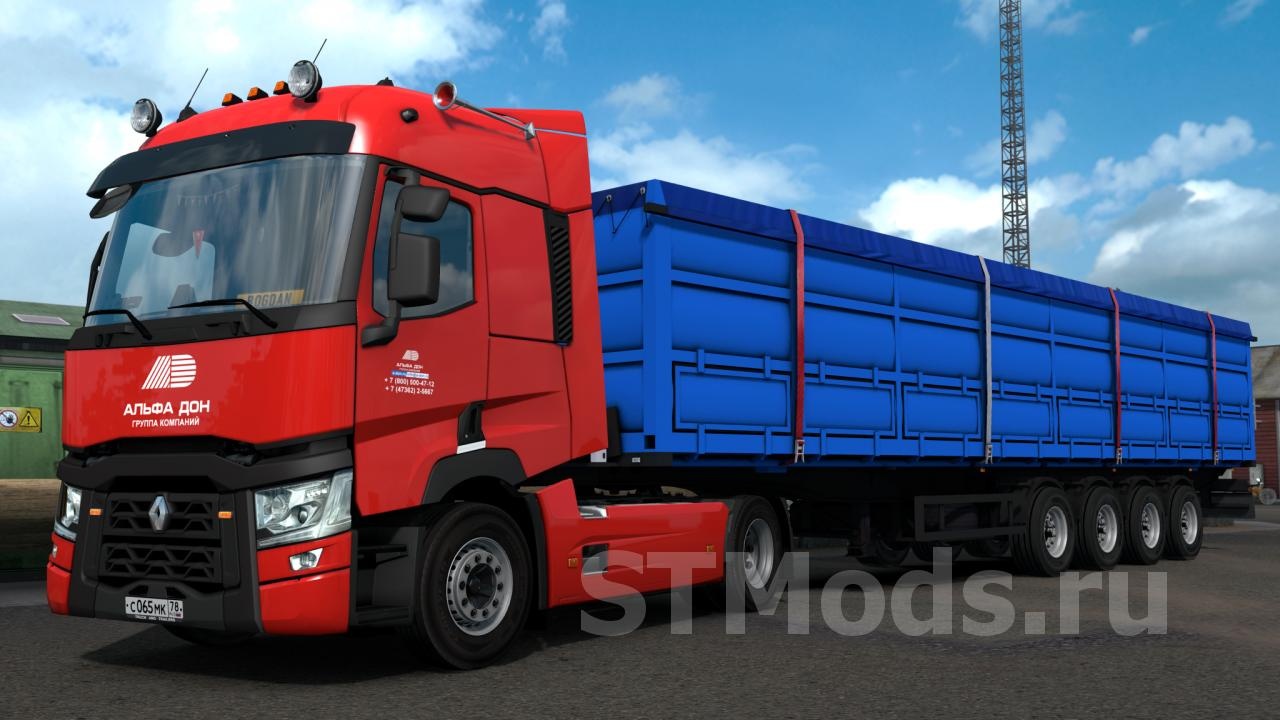Альфа Дон скин для Renault T (SCS)версия 1.0 для Euro Truck Simulator 2 (v1.35.x)