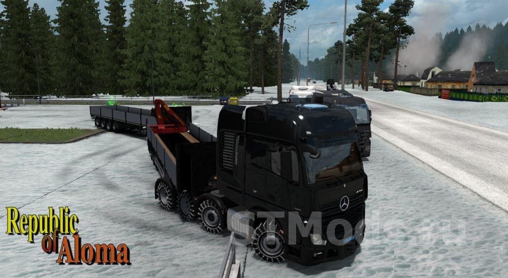 Republic of Alomaверсия 2.7 для Euro Truck Simulator 2 (v1.35.x)