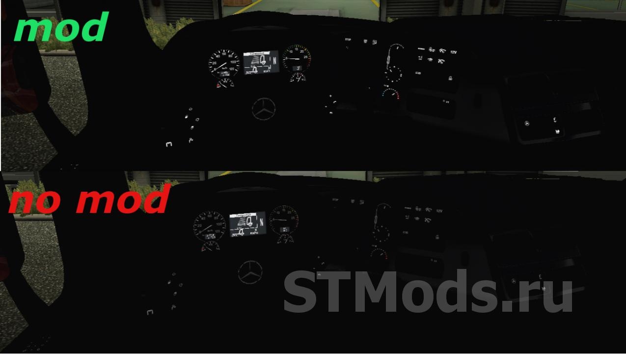 Dashboardверсия 1.0 для Euro Truck Simulator 2 (v1.35.x)