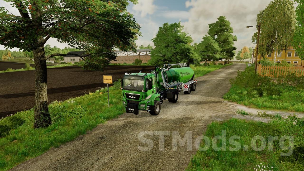 Сеть маршрутов Autodrive для карты «Hof Bergmann»v1.2.0. для Farming Simulator 2022 (v1.9.0.0)