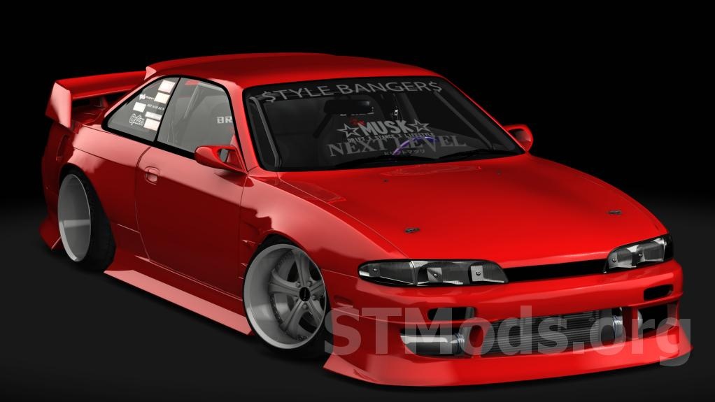 Nissan SilviaS14 Zenki StyleBangers V2версия 2.0 для Assetto Corsa