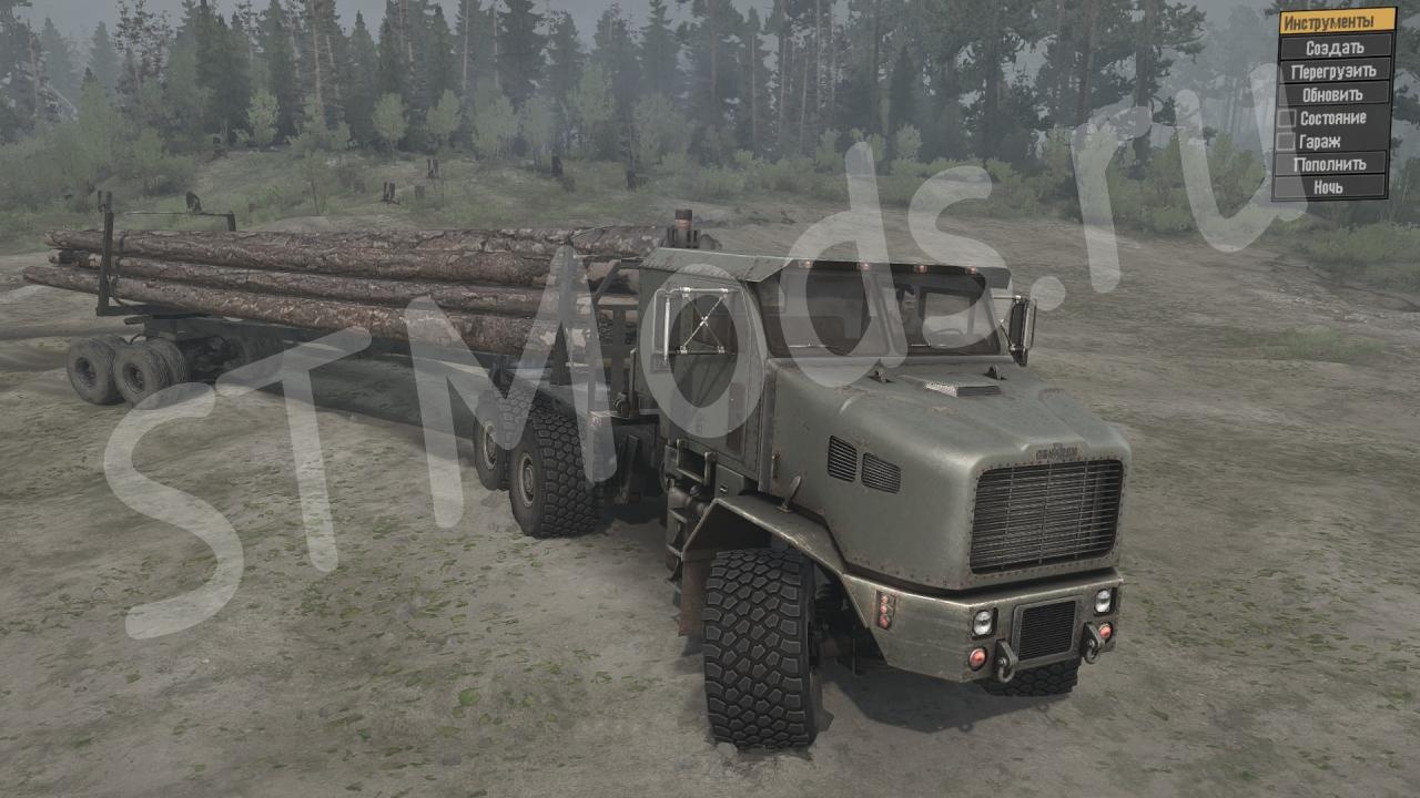 Oshkosh M1070 HETверсия 1.0 для Spintires: MudRunner (v07.11.17)