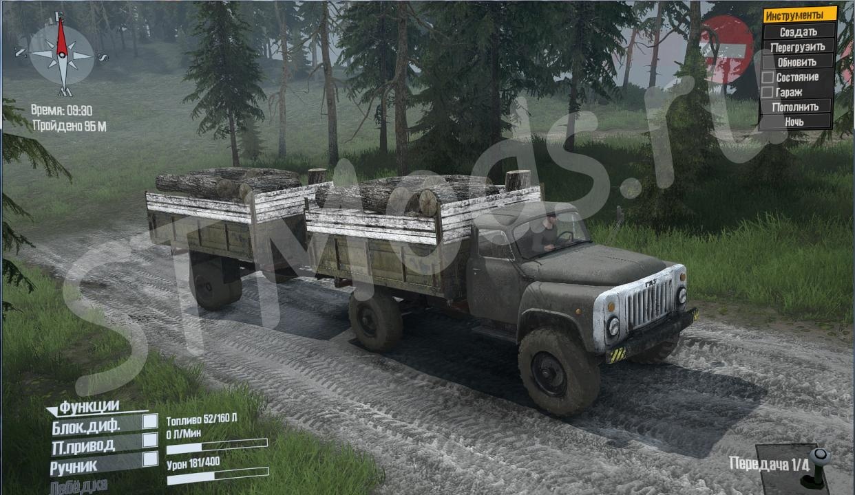 Га3-53 4x4версия 1.0 для Spintires: MudRunner (v07.11.17)