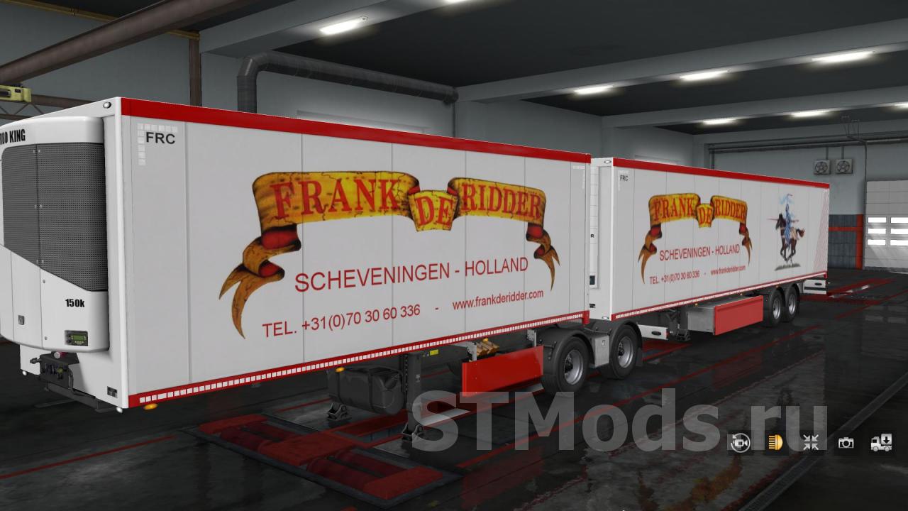 Скин «Frank de Ridder» для своего прицепаv1.0 для Euro Truck Simulator 2 (v1.32.x)