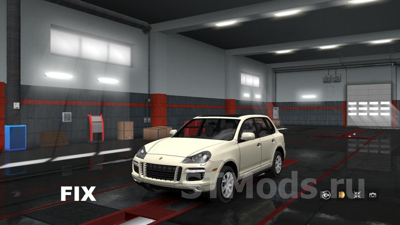 Фикс для автомобиля Porsche Cayenne Turbo Sv1.0 для Euro Truck Simulator 2 (v1.31.x, 1.32.x)
