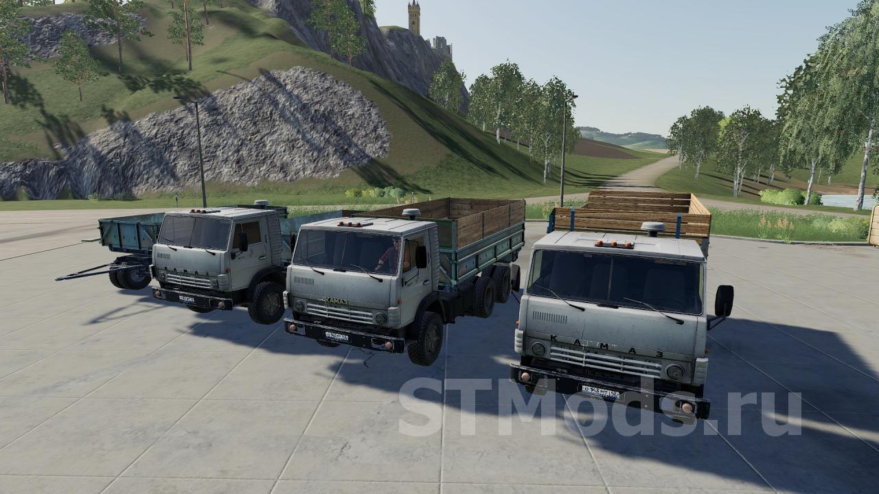 КамАЗ 5320 и прицеп ГБК-8551версия 2.1 для Farming Simulator 2019 (v1.4.x)