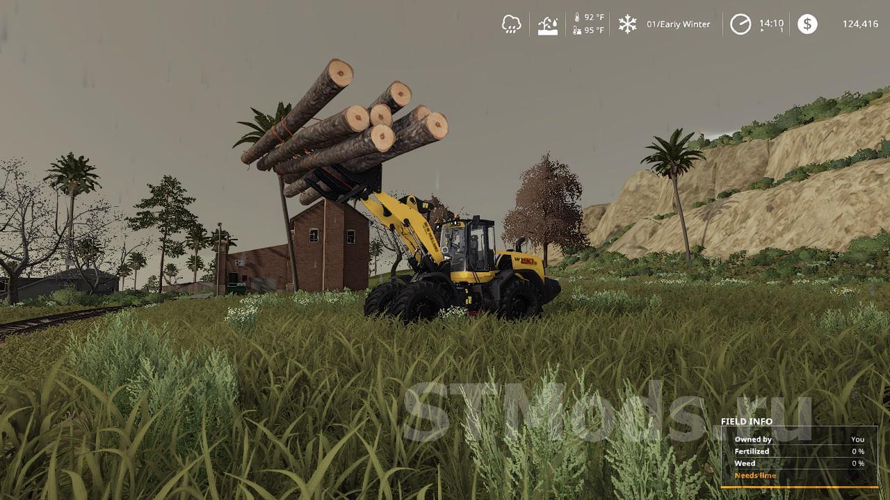 Stoll Log Fork Duoверсия 1.0.0.0 для Farming Simulator 2019 (v1.4)