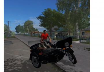 Mотоцикл Урал М-67 с Kоляскойверсия 1.0 для Farming Simulator 2017 (v1.5.x)