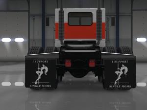 Mudflap Pack «I Support Single Moms»версия 3.3.1 для American Truck Simulator (v1.40.x)