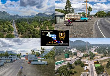 New Central America Mapверсия 2.0 для American Truck Simulator (v1.43.x)