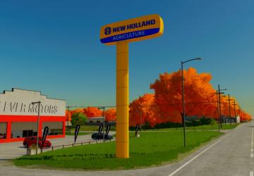 New Holland Dealer Signboardверсия 1.0.0.0 для Farming Simulator 2022