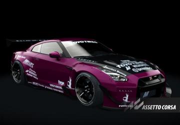 Nissan GT-R35 Rocket bunny By HitachiMedia & BucketRain High HP Tune MkElitev1 для Assetto Corsa