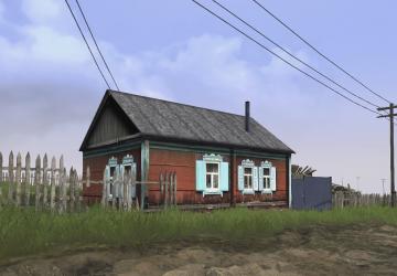 Объект «Деревенский дом и дверь»версия 1 для Spintires: MudRunner