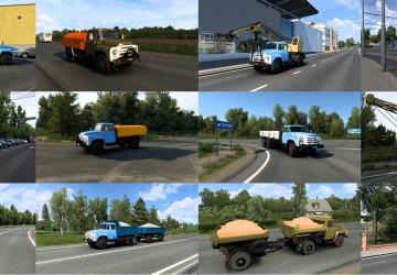 Пак грузовиков ЗиЛ в трафикверсия 1.5 для Euro Truck Simulator 2 (v1.49.x)
