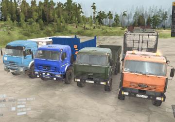 Пак Камаз 4 в 1версия 110418 для Spintires: MudRunner (v18/03/06)