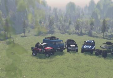 Пак объектов «trophy-raid»версия 1 для SpinTires (v03.03.16)