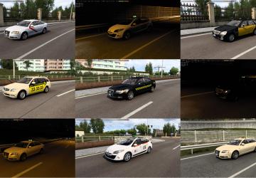 Taxi Traffic Packверсия 3.5.10 для Euro Truck Simulator 2 (v1.57.x)