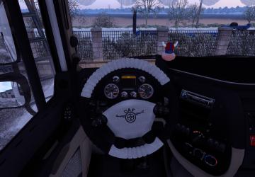 Перешив руля + оплётка на DAF XF 105 by Vadikv1.0 для Euro Truck Simulator 2 (v1.49-1.53)