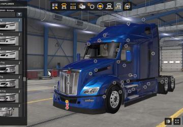Peterbilt 579 2023версия 2.3 для American Truck Simulator (v1.57.x)