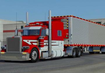 Peterbilt 389 Gliderверсия 7.4 для American Truck Simulator (v1.57.x)