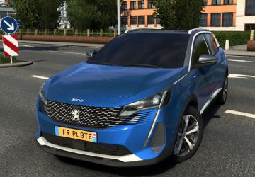Peugeot 3008 2021версия 1.1 для Euro Truck Simulator 2 (v1.52.x, 1.53.x)