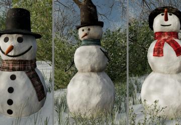 Placeable Snowmenверсия 1.0.1.0 для Farming Simulator 2022