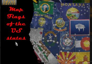 Подложка флагов штатовверсия 1.0 для American Truck Simulator (v1.39.x, 1.40.x)