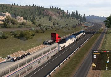 Поезда везде (Дорожный кошмар)версия 1.43 для American Truck Simulator (v1.43.x)