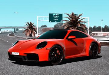 Porsche 911 Carrera GTS 2025версия 1.3 для American Truck Simulator (v1.57.x)