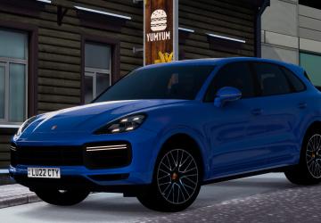 Porsche Cayenne Turbo 2022версия 1.9 для Euro Truck Simulator 2 (v1.57.x)