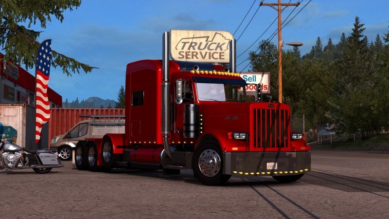 American Truck Simulator "Грузовик Peterbilt 389 модифицированный" [1.47]