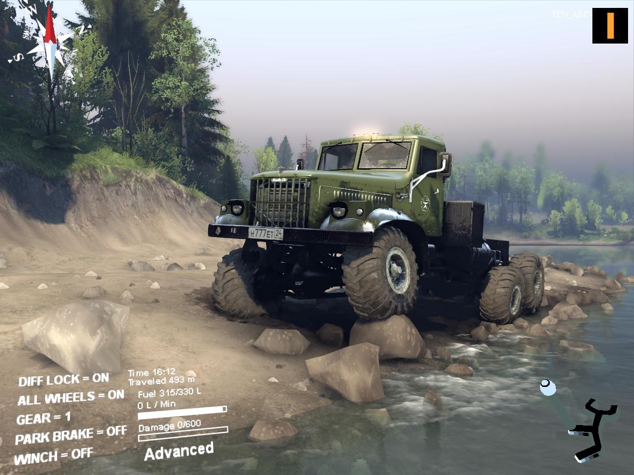 Spintires "КрАЗ 255Б и 256Б 2 в 1 Final. 18 аддонов(4 новыe), 7 комплектов колес(3 новые)."