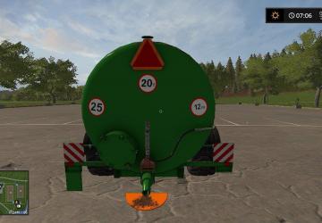 Рассеиватель жидкого навоза МЖВУ 20версия 1.0 для Farming Simulator 2017 (v1.5x)