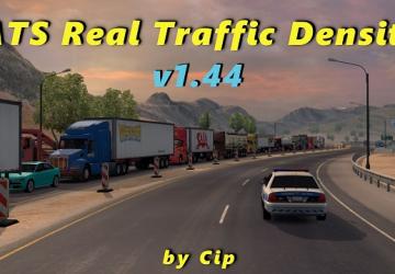 Real Traffic Densityверсия 1.57 для American Truck Simulator (v1.57.x)