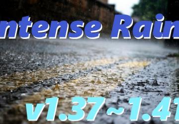 Realistic Intense Rainверсия 2.2 для Euro Truck Simulator 2 (v1.42.x)
