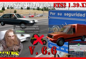 Realistic Trafficверсия 6.6 для Euro Truck Simulator 2 (v1.39.x)