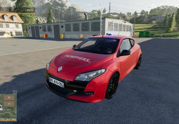 Renault Megane RS (fire brigade)версия 1.0.0.0 для Farming Simulator 2019