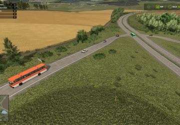 Российский и советский трафик для любой карты. Увеличение кол-ва транспорта в трафике.v1.0.0.1 для Farming Simulator 2025 (v1.11)