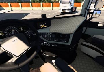 Салон для Volvo FH 2012 (Бежевый)для Euro Truck Simulator 2 (v1.49-1.53)
