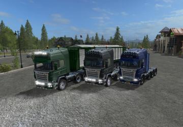 Scania Agrotruck Packверсия 1.1A для Farming Simulator 2017 (v1.5.x)